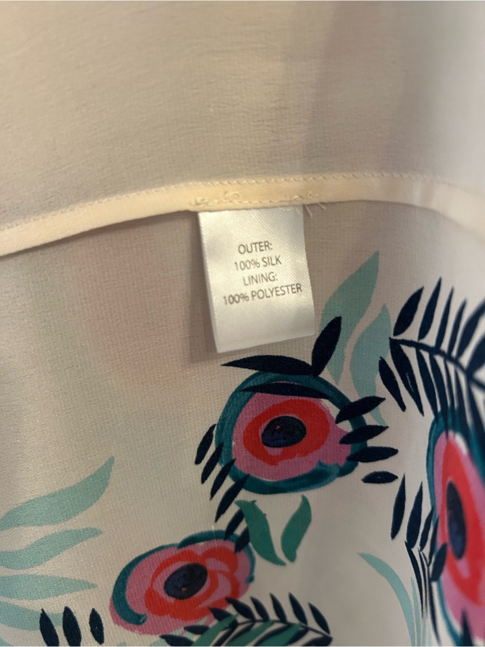 🌺 NWT! SALONI Multicolor Silk V‑Neck Asymmetrical Floral Zuri Dress - Picture 8 of 11